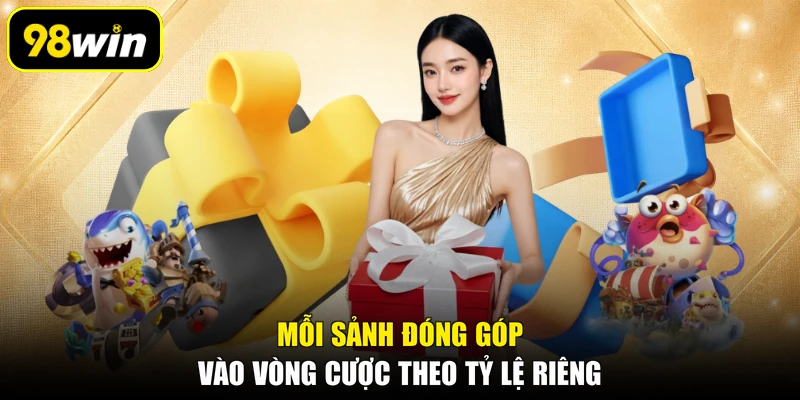 Mỗi sảnh đóng góp vào vòng cược theo tỷ lệ riêng