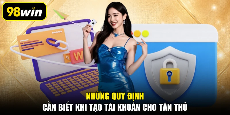 Những quy định cần biết khi tạo tài khoản cho tân thủ