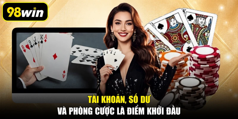 Tài khoản, số dư và phòng cược là điểm khởi đầu