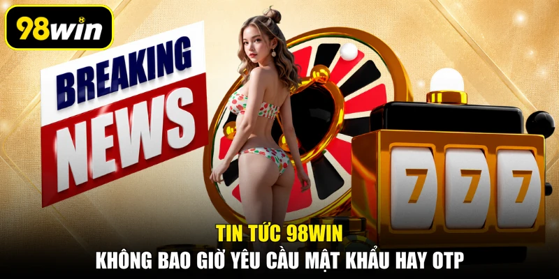 Tin tức 98WIN không bao giờ yêu cầu mật khẩu hay OTP